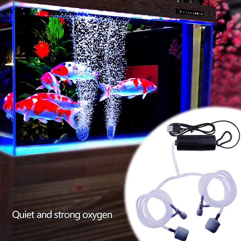 Mới Máy Bơm Oxy Cho Bể Cá Cổng USB 5v 1W