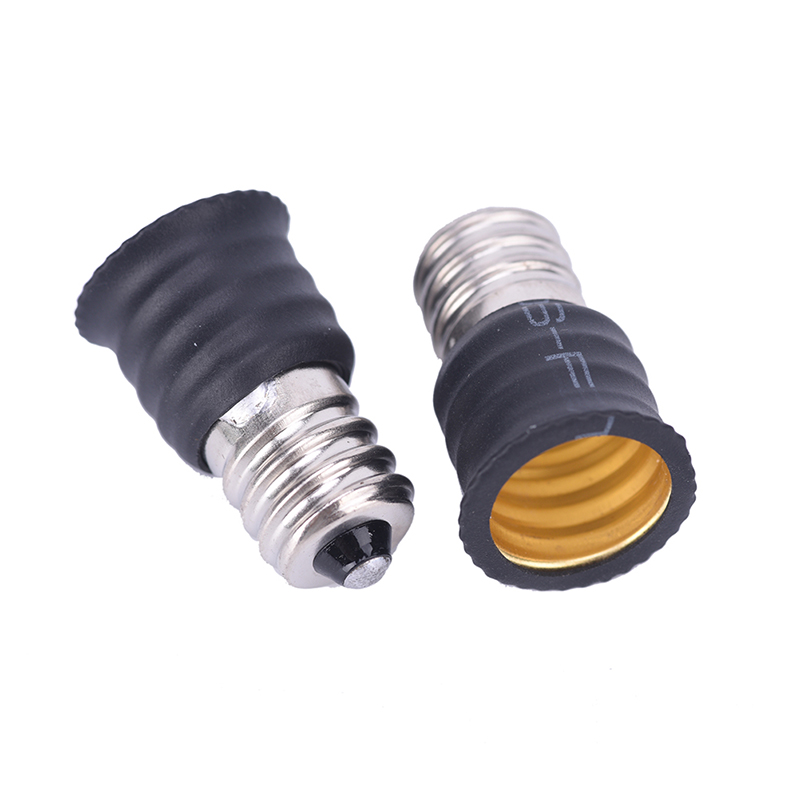 [Valen] 2pcs/10pcs Black E12 to E14 Bulb Converter LED Light Holder Lamp Adapter Socket