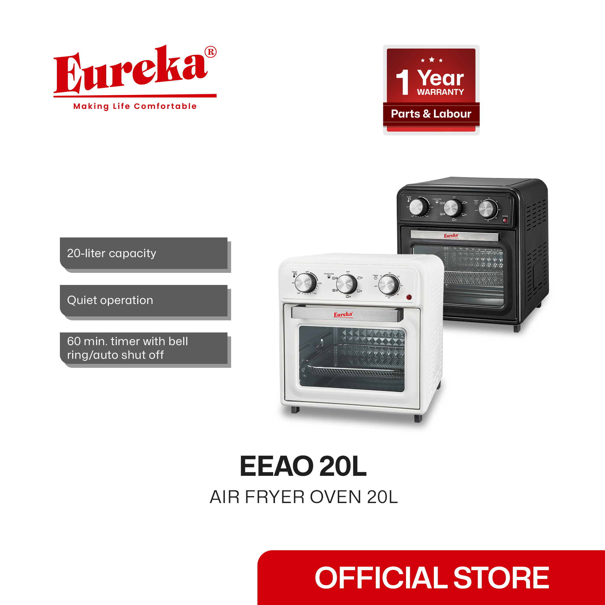 Eureka Air Fryer Oven 20L EEAO 20L Lazada PH