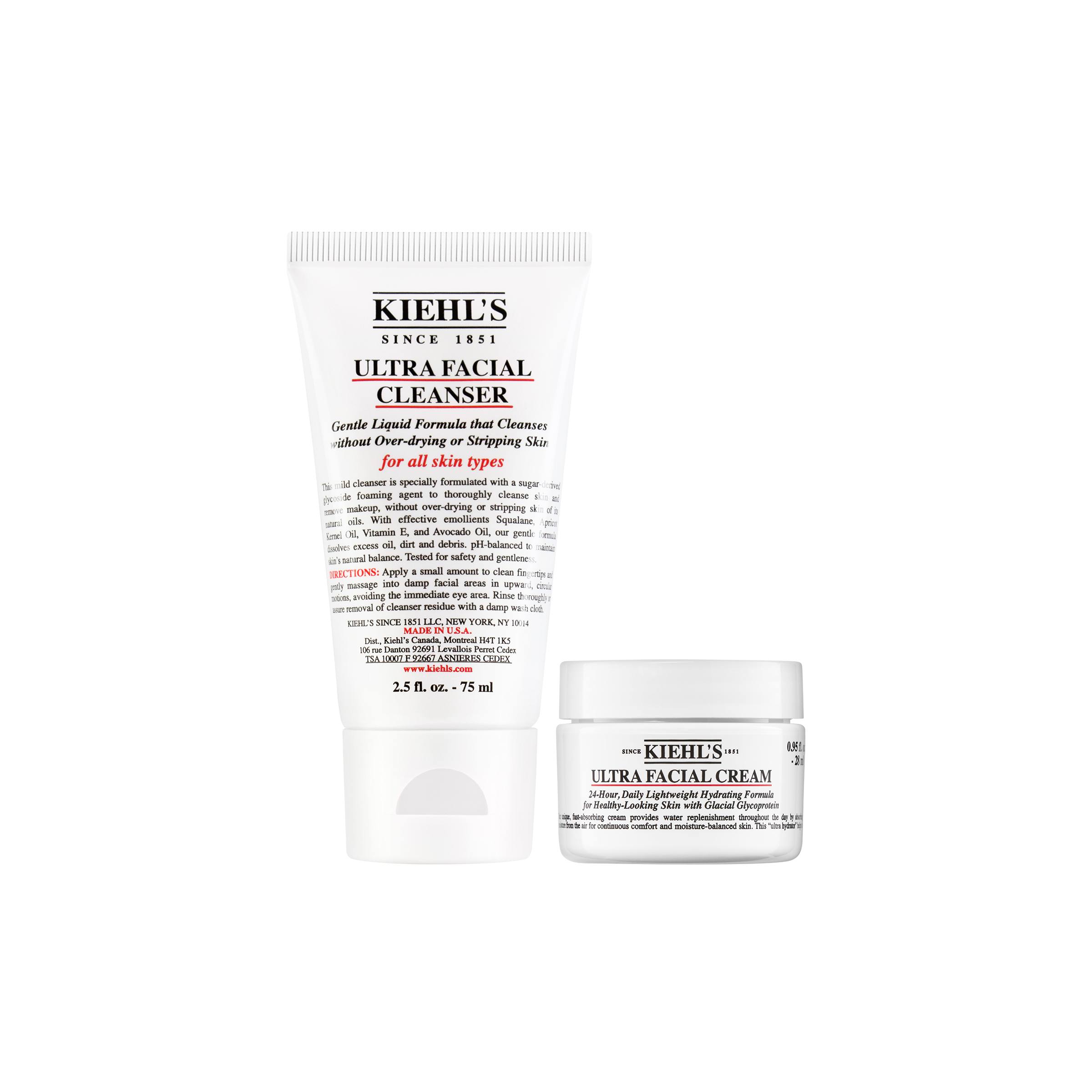 Kiehls Hydration Starter T Set Ultra Facial Cleanser And Facial