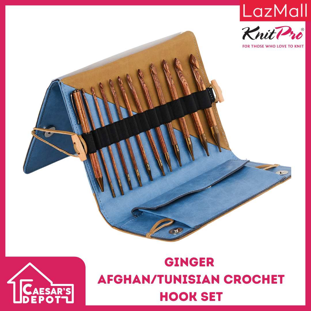 KnitPro Ginger Afghan/Tunisian Crochet Hook Set (31286)