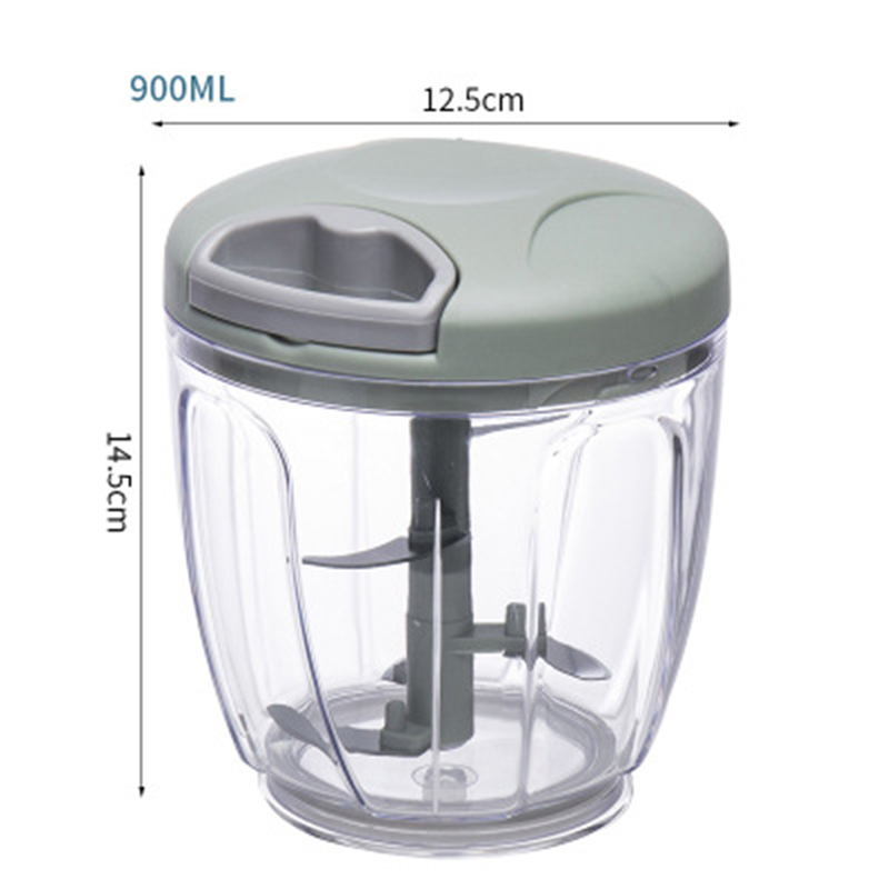 [Same Day Ship] Mini Food Chopper 500/900ML Hand Chopper Manual Rope ...