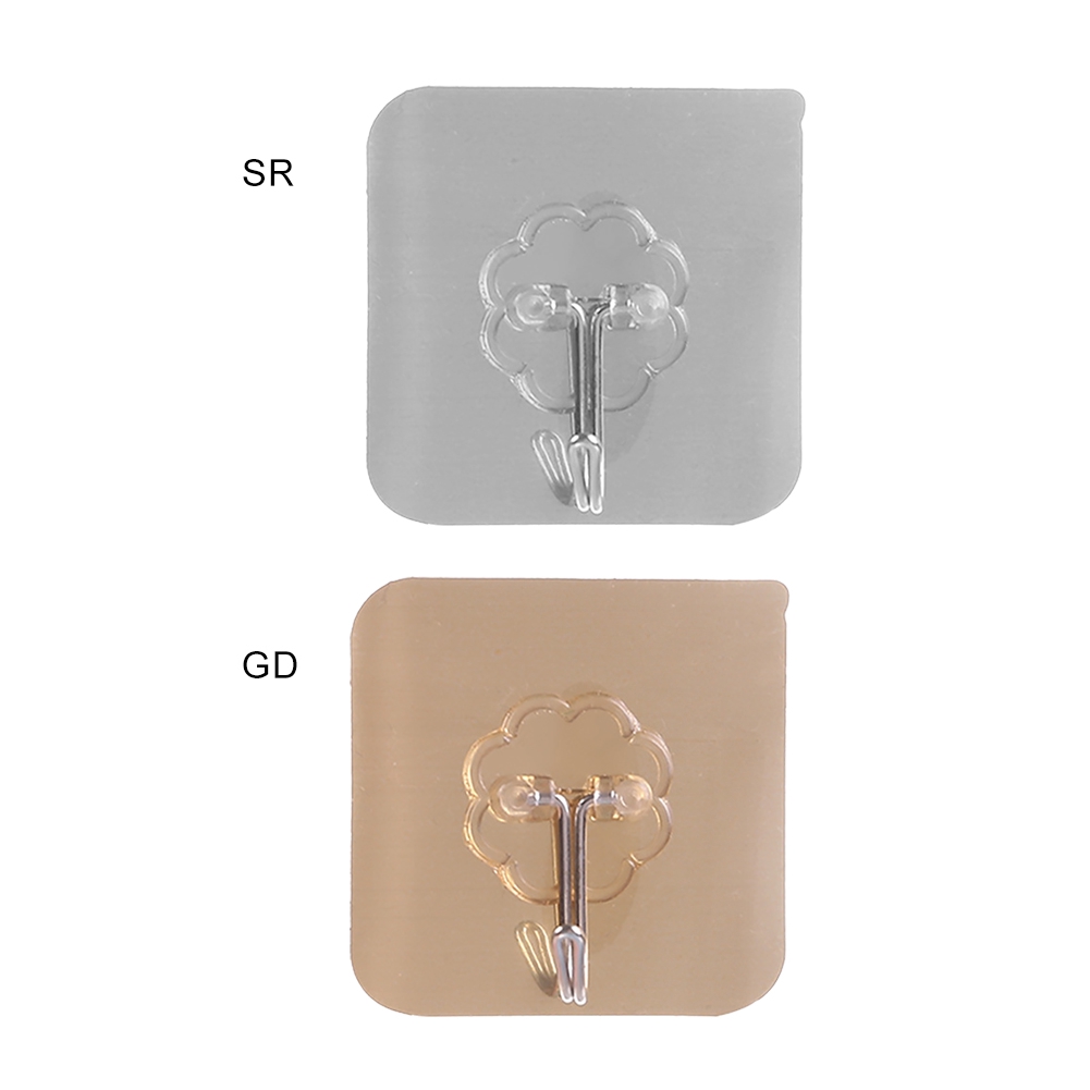 Hook Strong Wall Hanger Sticker Waterproof Adhesive Heavy Load Rack Stainless Steel Hook Bathroom Accessories