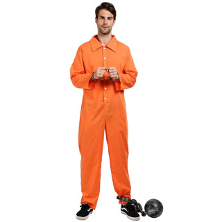 Trang phục dành cho tù nhân dành cho nam giới Áo liền quần cho tù nhân Halloween thumbnail