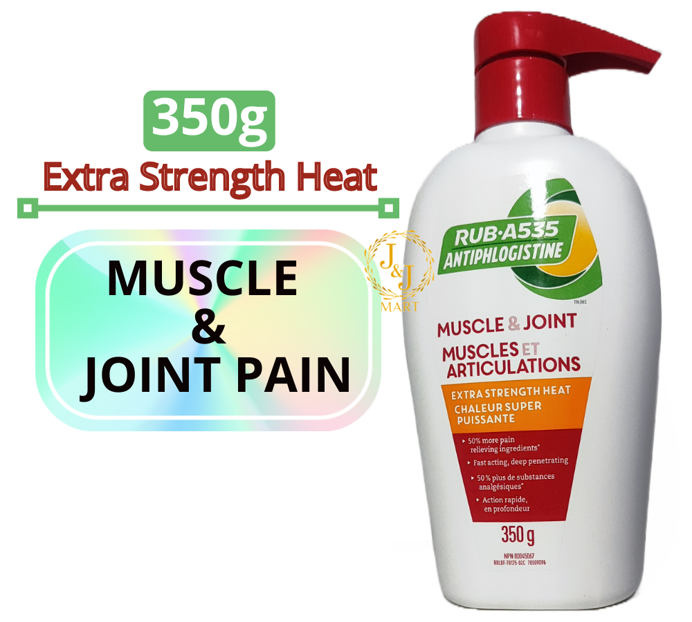 RUB A535 Muscle & Joint Pain Relief Heat Cream, Maximum Strength