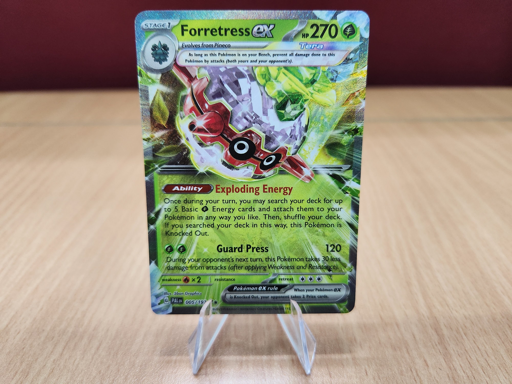 forretress ex pokemon card price Forretress ex SV4a 320/190 SSR Card main image 1