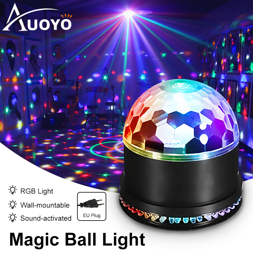 Auoyo Magic Ball Light Party Lights Disco Ball Lights DJ Light Strobe Lamp