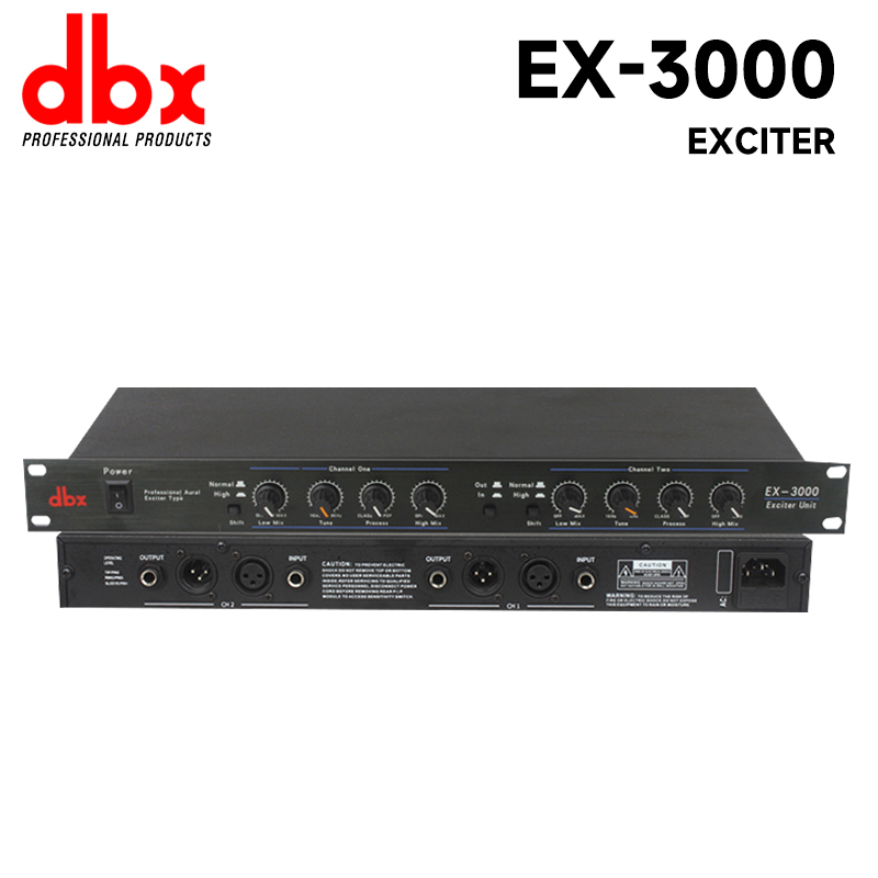 DBX EX3000 Bass Booster MAXIMIZER Digital Audio Boost Sound Audio