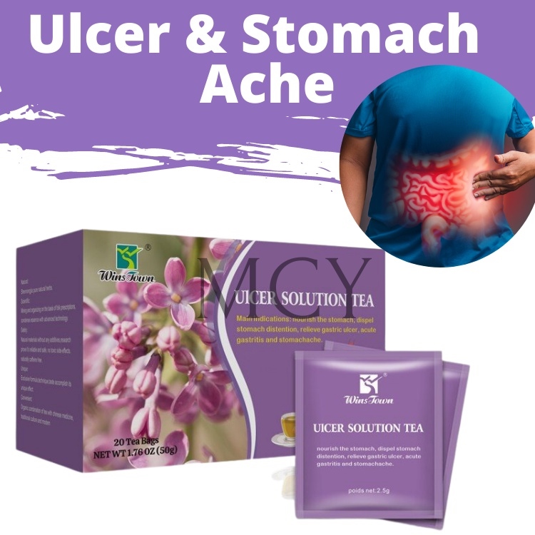 ULCER SOLUTION TEA Cure Acid Reflux Stomach Pain also for Bloated Constipation herbal tea