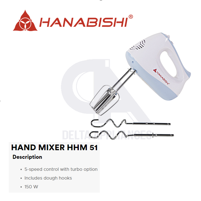 hanabishi hand mixer hhm 51 price