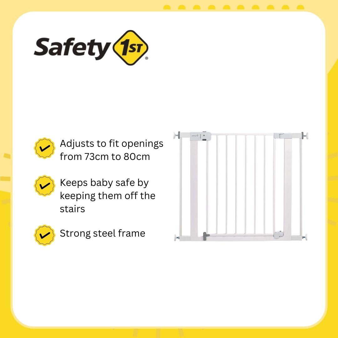 Safety 1st Easy Install AutoClose Baby safety Gate with Pressure Mount