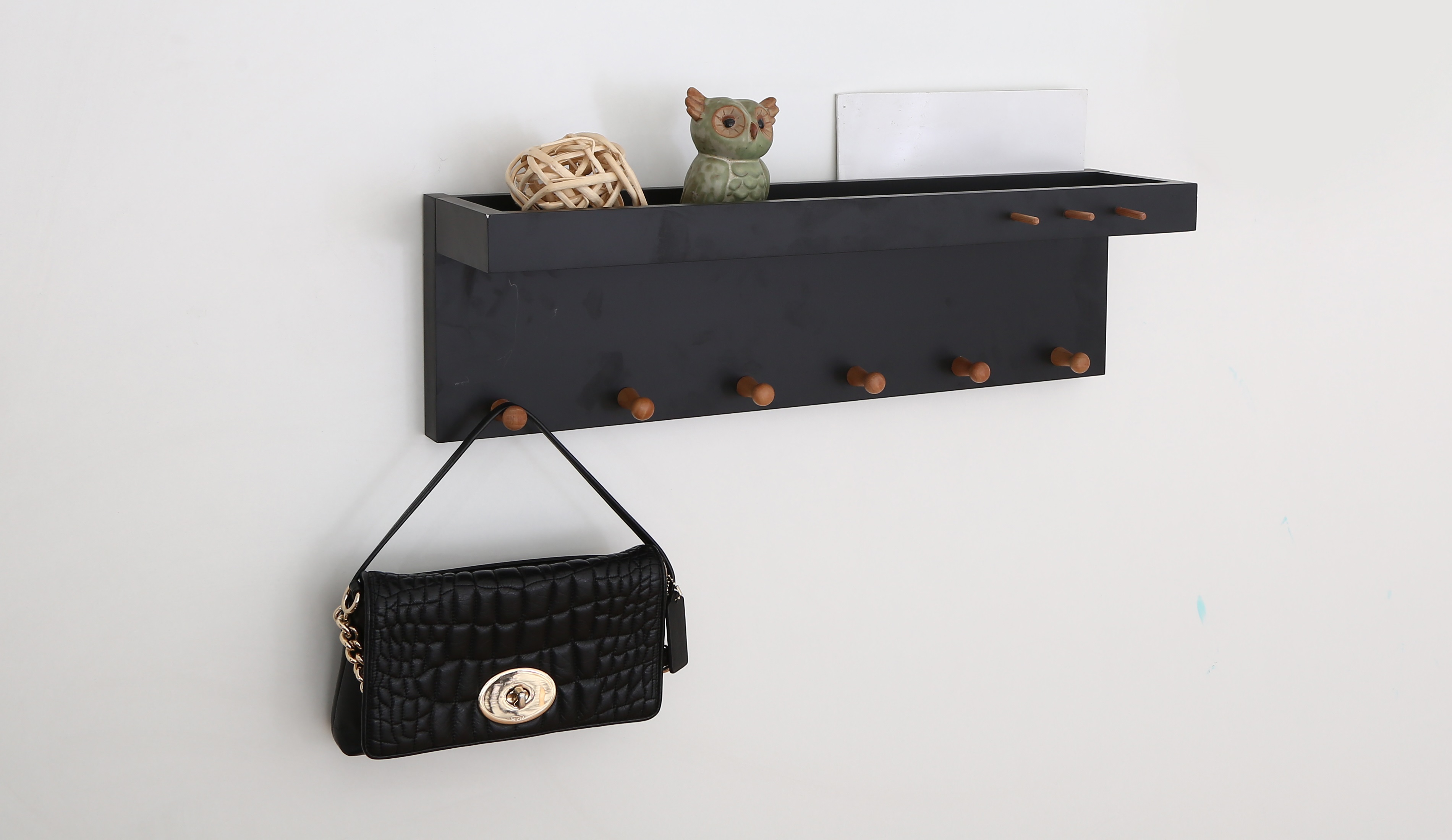 SHELVES Rhyme Wall Shelf 6 Matte Black HS1610038 Lazada PH