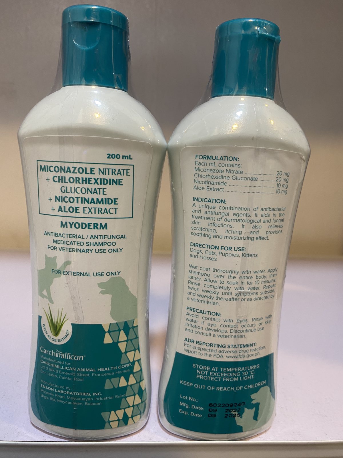 MYODERM ANTIBACTERIAL/ANTIFUNGAL Shampoo (200ml) Lazada PH