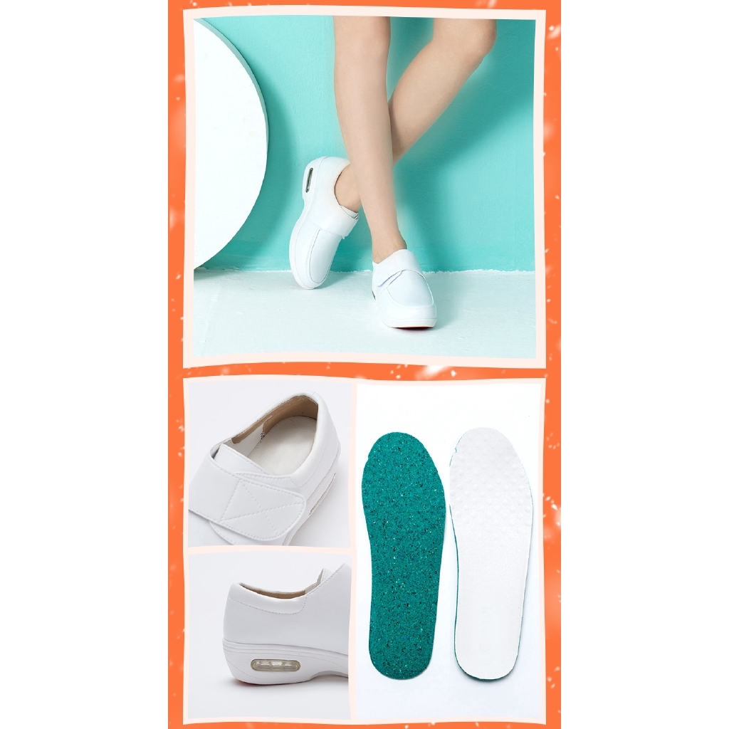 ⊙ YOGO Cushion Nurse Shoes White Sneakers Lazada PH