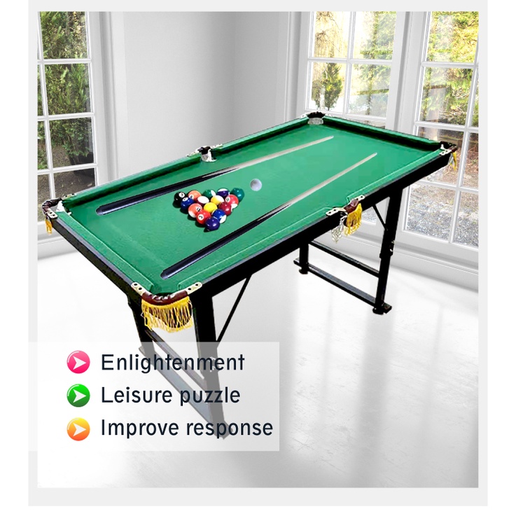 47*25.6 inches Mini billiard Table for Kids adjustable metal legs billiard table set pool table
