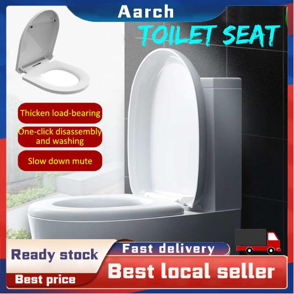 Bathroom Front Toilet Seat Lid Soft Open Close Easy Clean White Higer ...