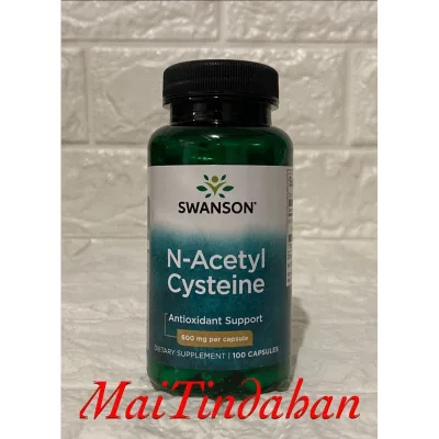 Swanson N-Acetyl Cysteine NAC Antioxidant Support 600mg 100 capsules