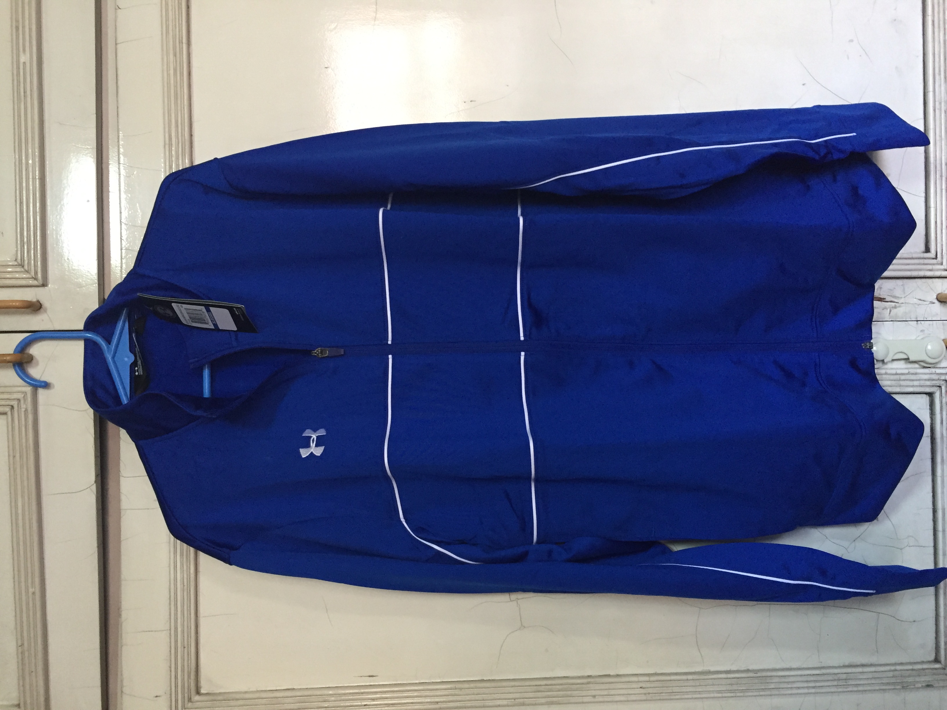 under armour zip top blue