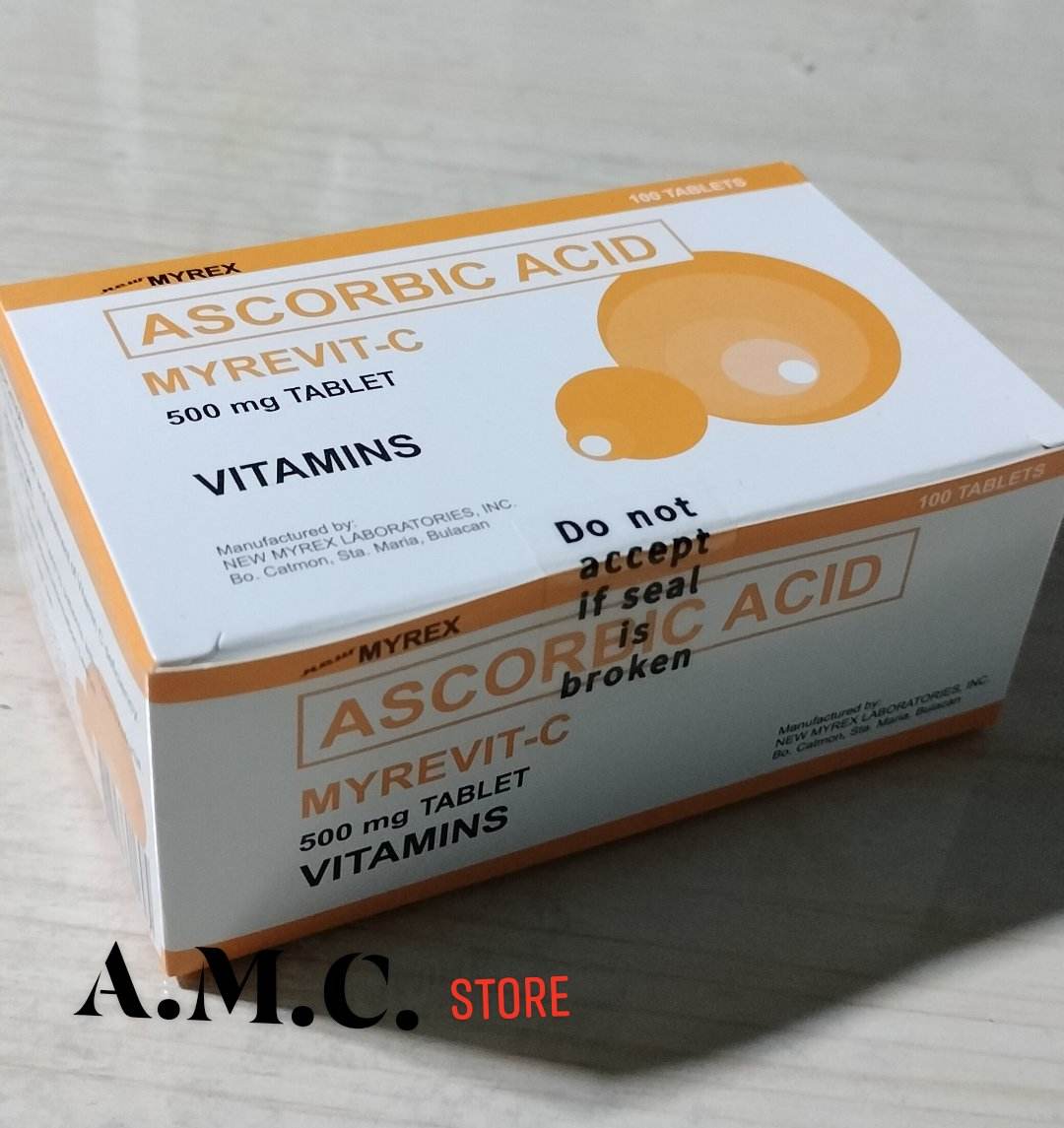 Myrevit C Ascorbic Acid Vitamin C 500 mg Tablet 100 tablets FDA