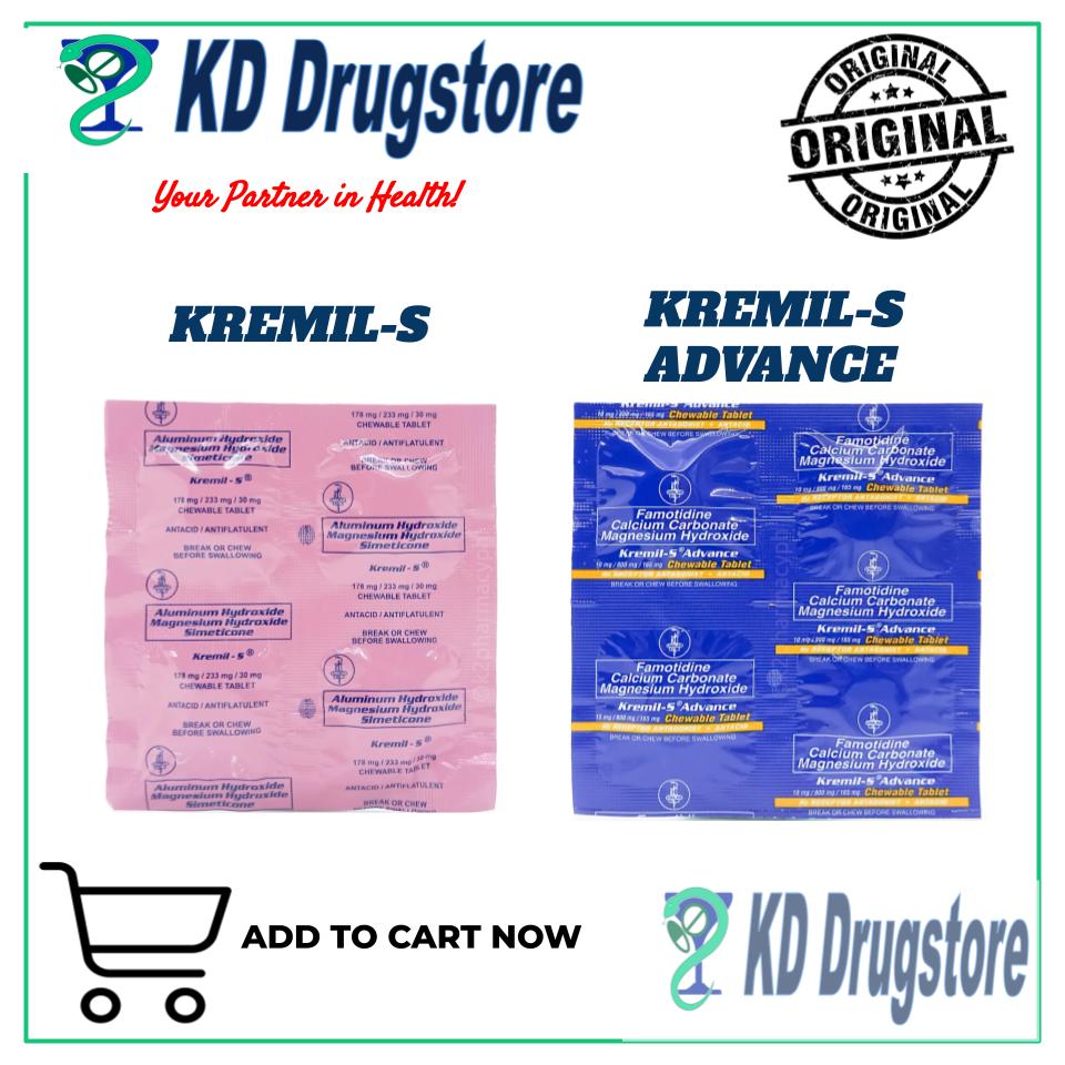 KREMIL S ADVANCE ANTACID CHEWABLE TABLET SOLD BY 4'S Lazada PH