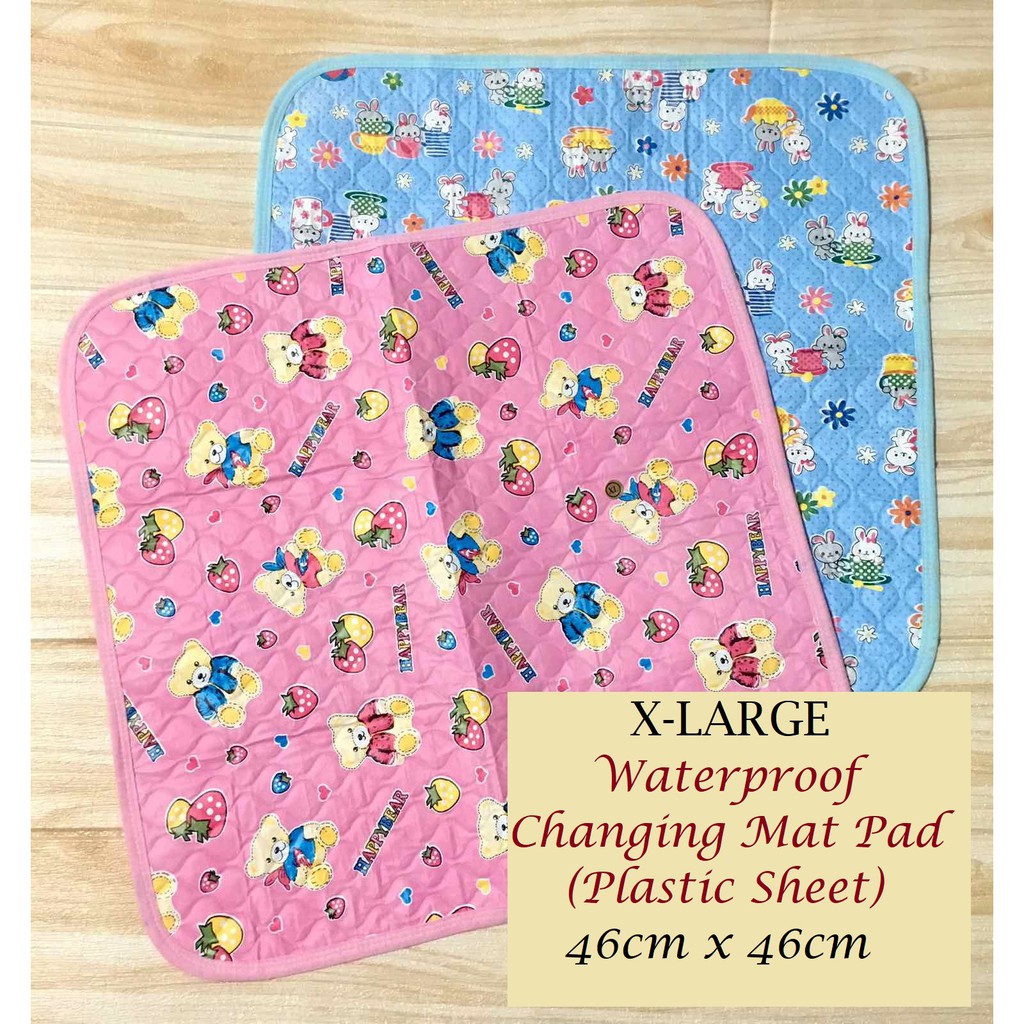 XLARGE Waterproof Changing Mat Pad (PLASTIC SHEET) 46cm x 46cm Lazada PH