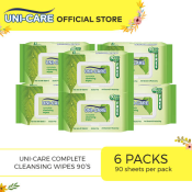Uni-Care Complete Cleansing Wipes 90's Pack of 6