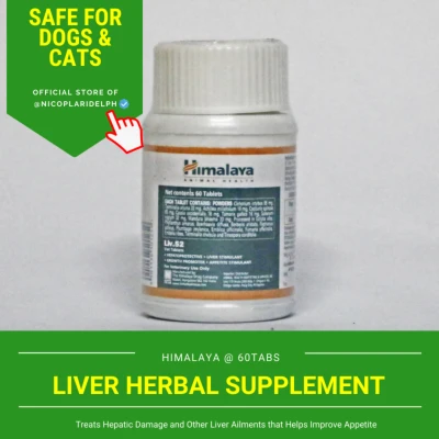 [PROMO PRICE] Himalaya Liv 52 Vet Tablets for Dogs and Cats (60tabs)