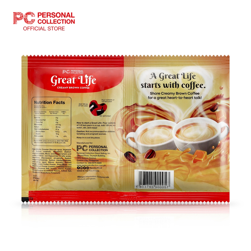 Great Life Instant Coffee Creamy White (Twin Pack) 10s