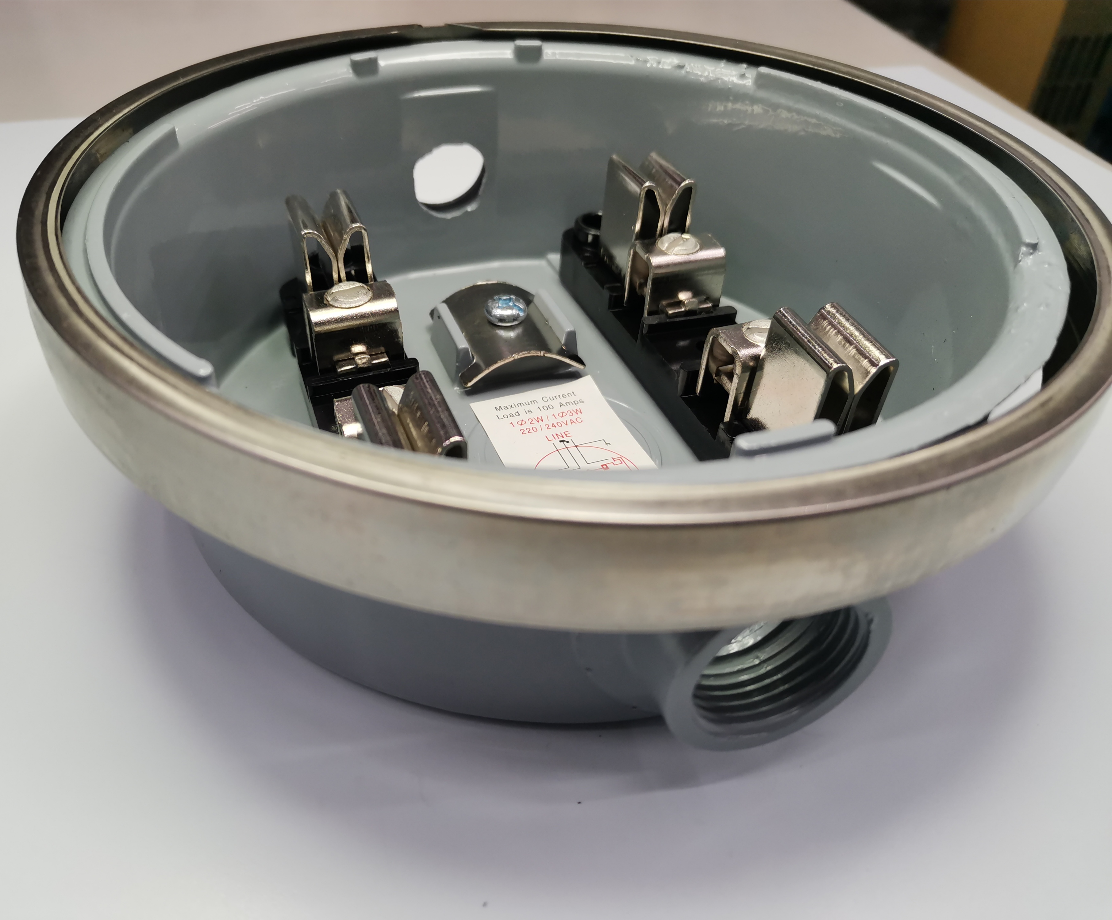 Round Meter Base 1/2 ", Electrical Meter Base, KWH Meter Base 4 Jaws