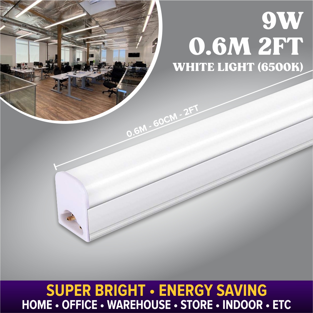 14W T5 LED Light Tube 3Feet Complete Set (White, Warm white, Colour) - Yong  Huat Electrical Entreprise Sdn Bhd