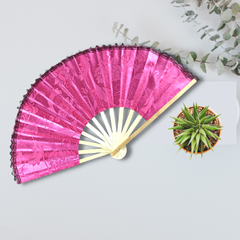 Colored Small & Big Large Plain Handheld Folding Hand Fan High Quality 