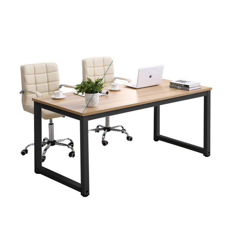 120cm x 60cm x 74cm】Home Office Desk Table Computer Desk Furniture Solid  Wood + Stainless Steel