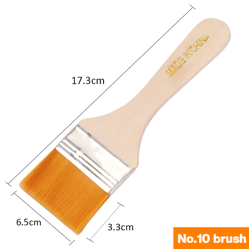 Nylon Paint Brush High Quality Acrylic Oil Paint Brush Wooden Handle ...