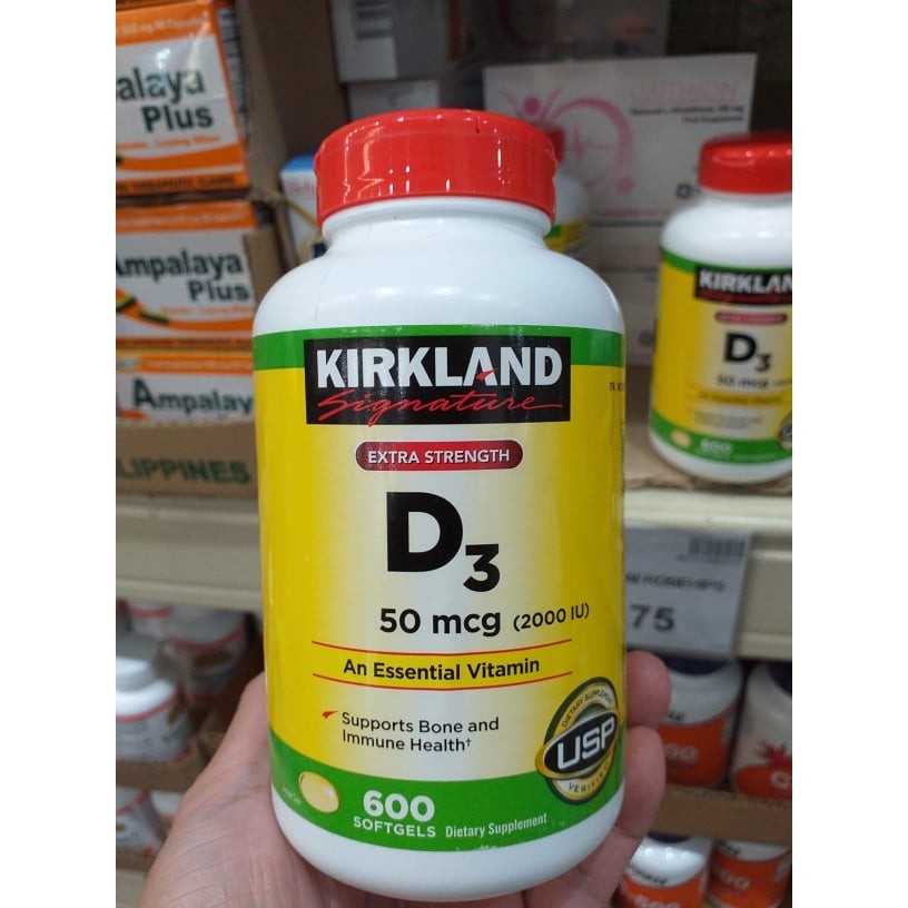 Kirkland Vitamin D3 600 Softgels (2000 IU) Lazada PH