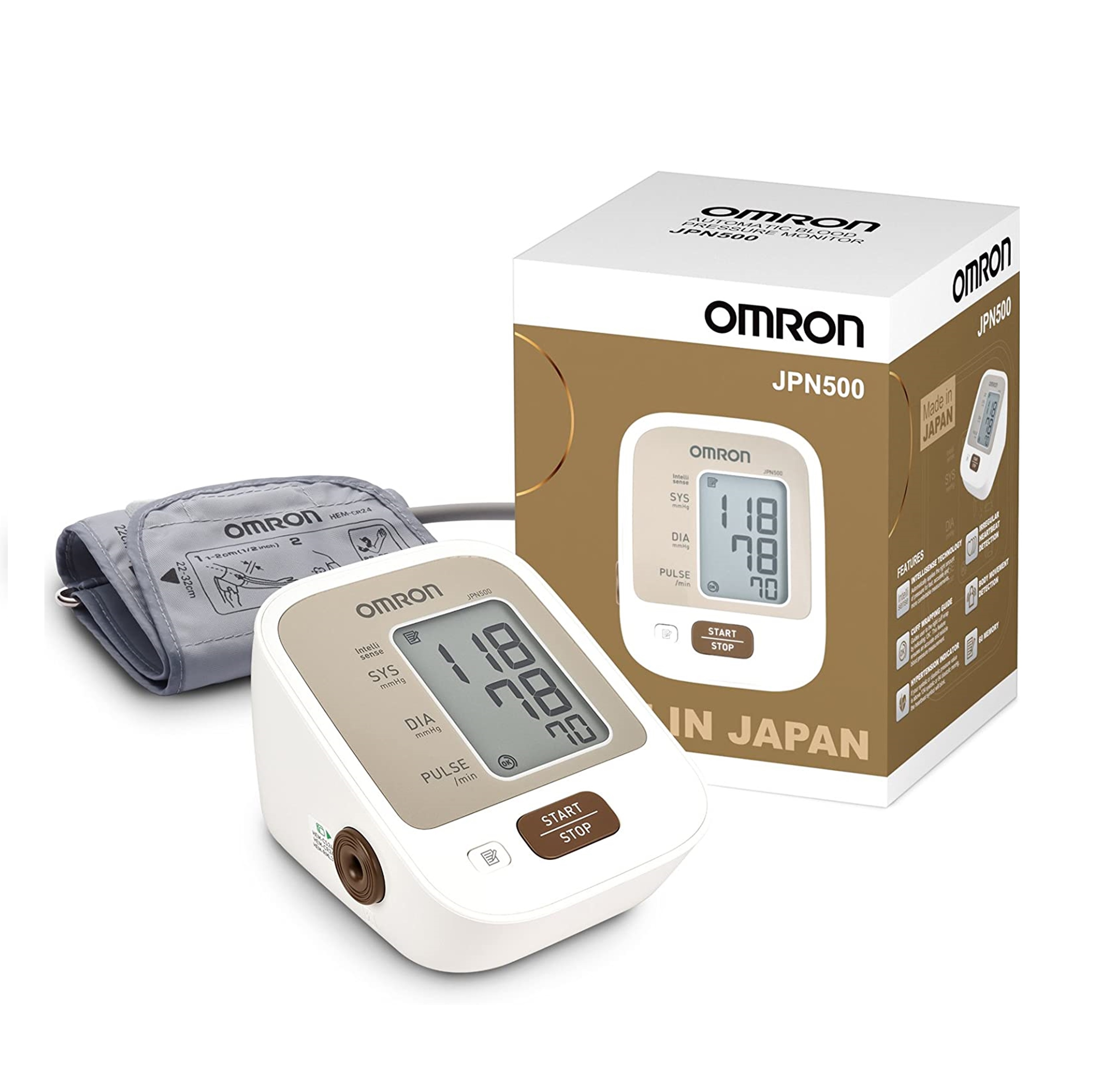 Omron JPN500 Automatic Blood Pressure Monitor Japan Digital BP Monitor