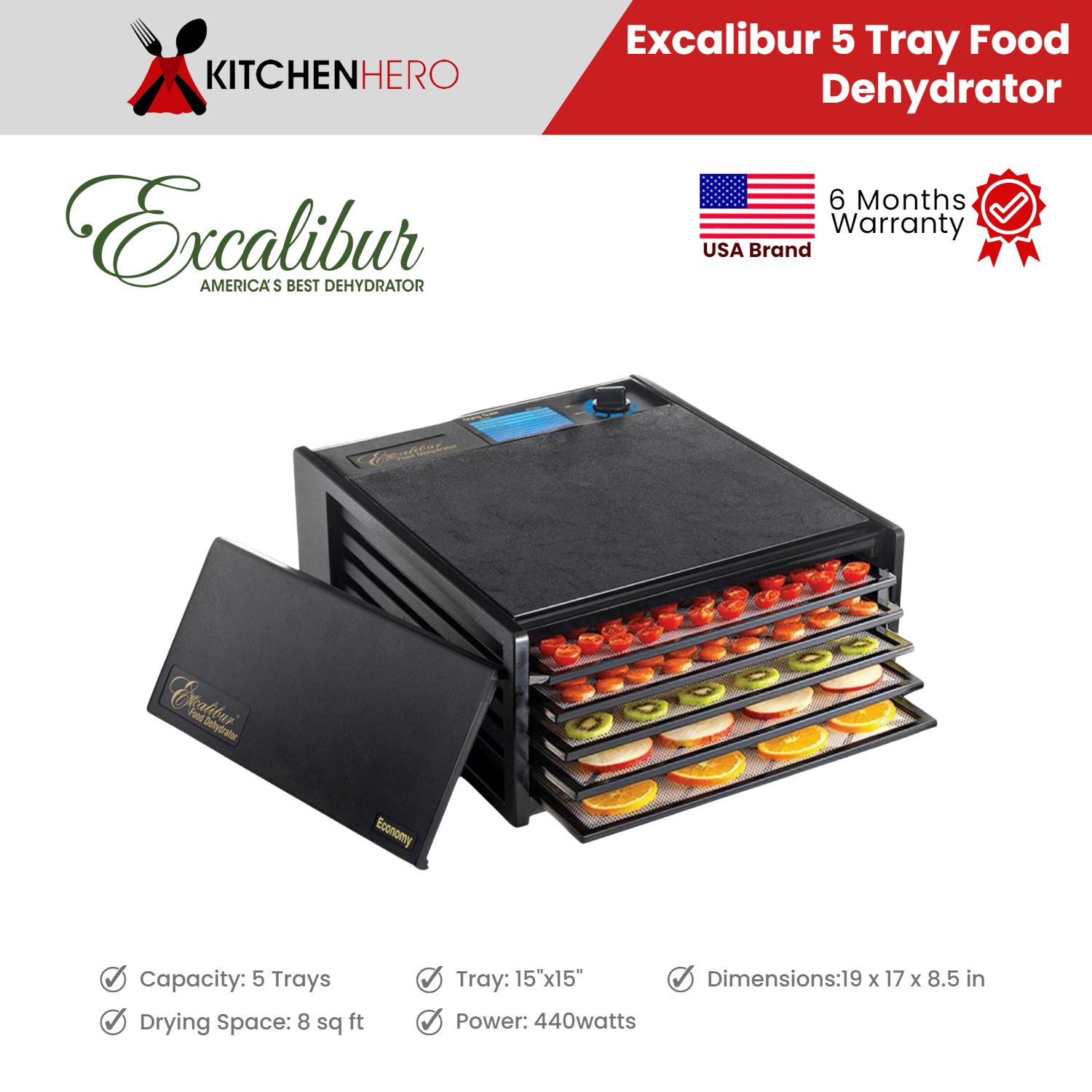 Excalibur 5 Tray Dehydrator