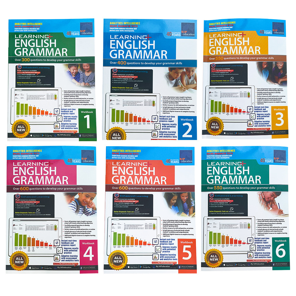 Singapore Grammar SPA 6 Volumes of English Learning Materials for