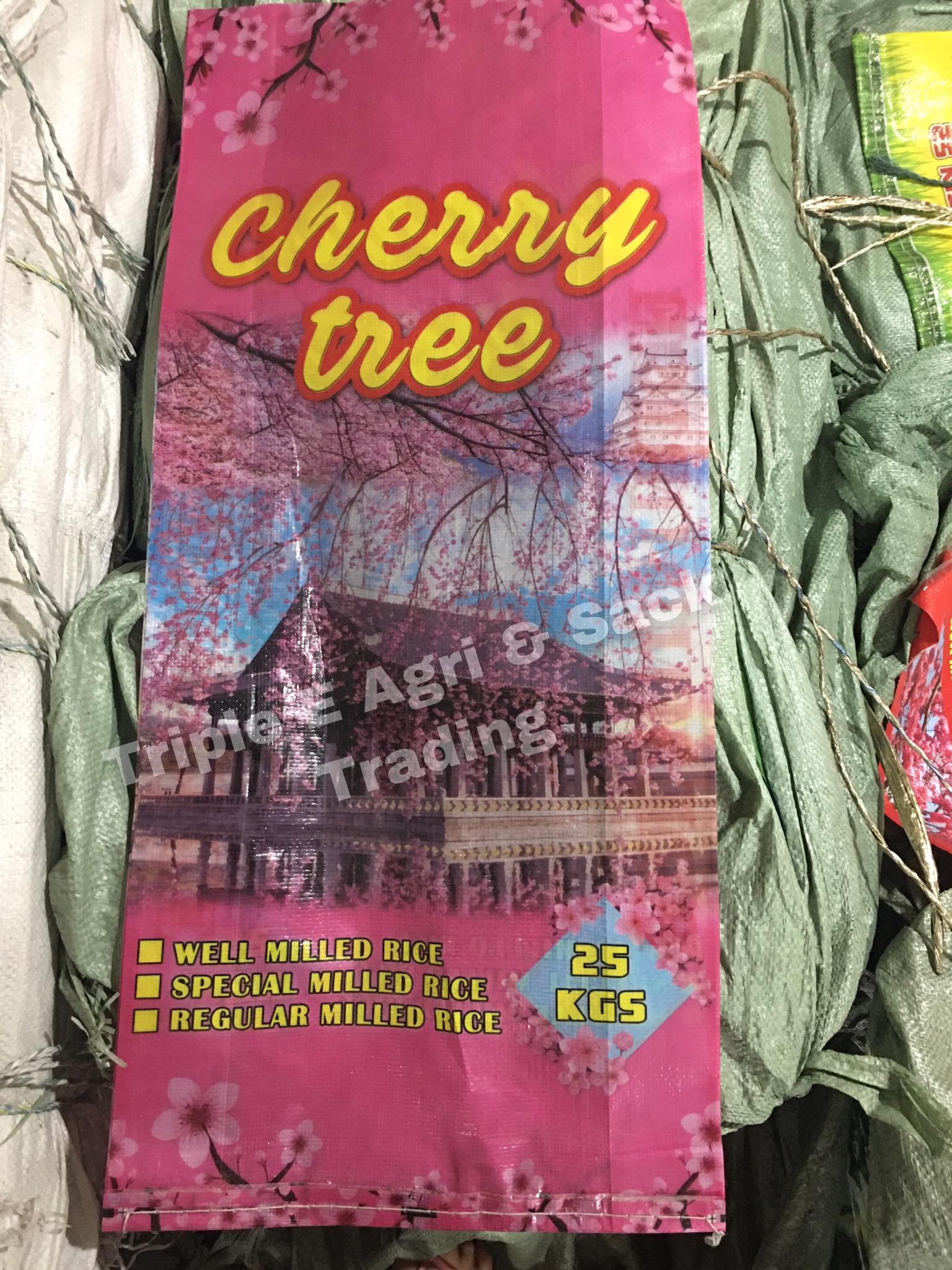 25 kilos Japan Rice edition Laminated EMPTY SACK cherry blossom cherry ...