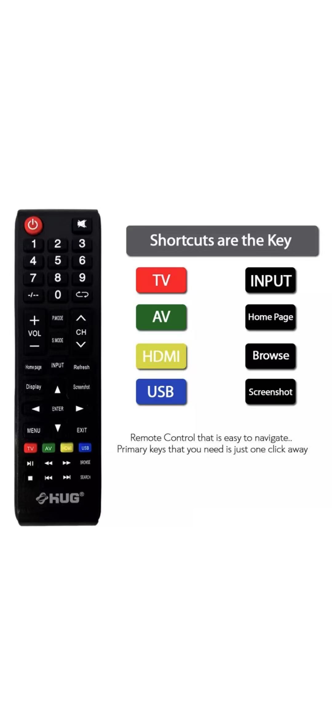 Hug Remote Control for Hug LED & Smart TV | Lazada PH