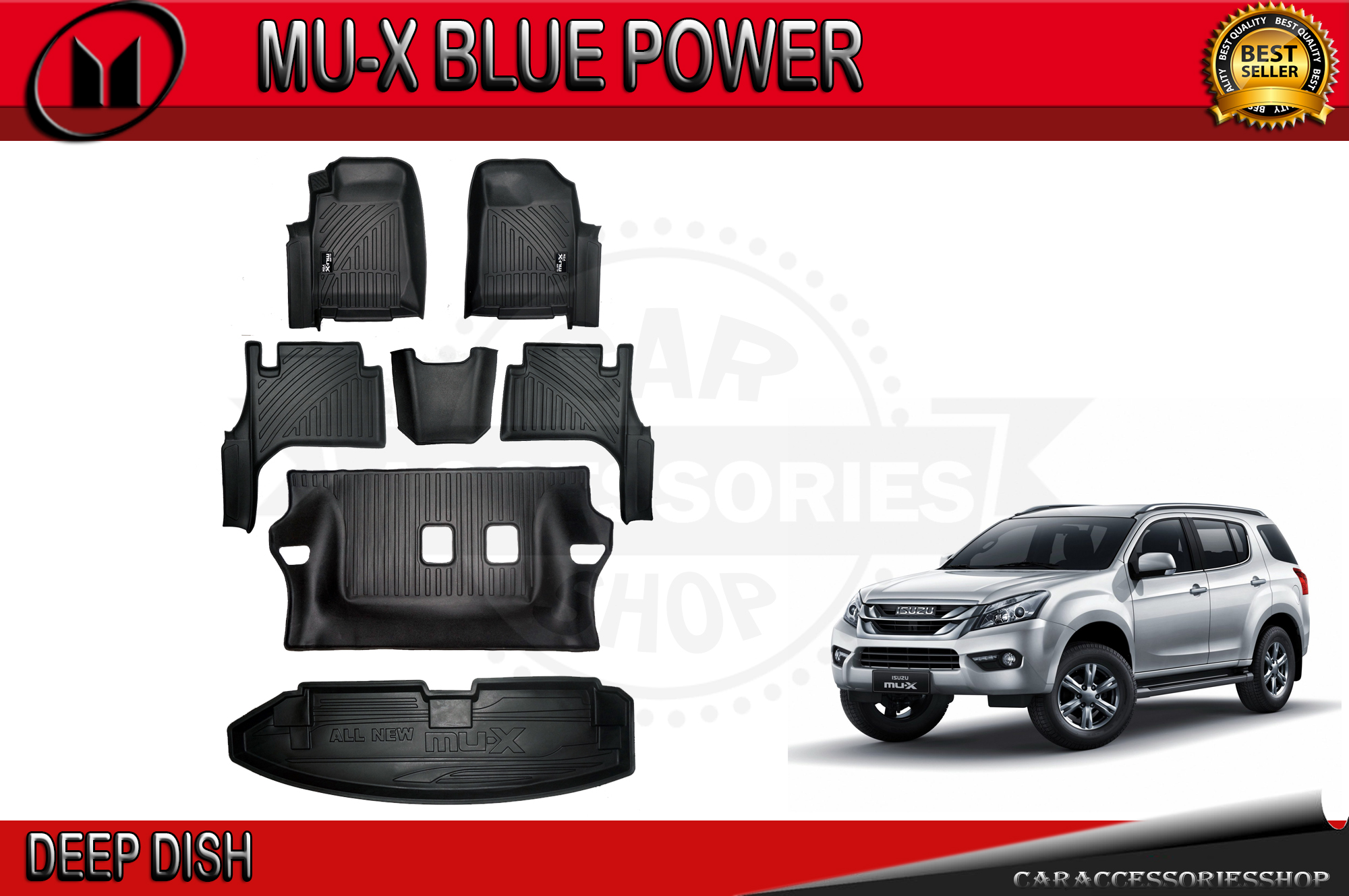 isuzu mux rubber floor mats