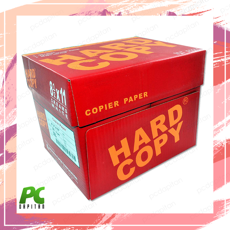 HARDCOPY COPIER PAPER LETTER SIZE 8.5 X 11 INCHES SUBSTANCE 20 70GSM [5 REAMS/BOX] Lazada PH