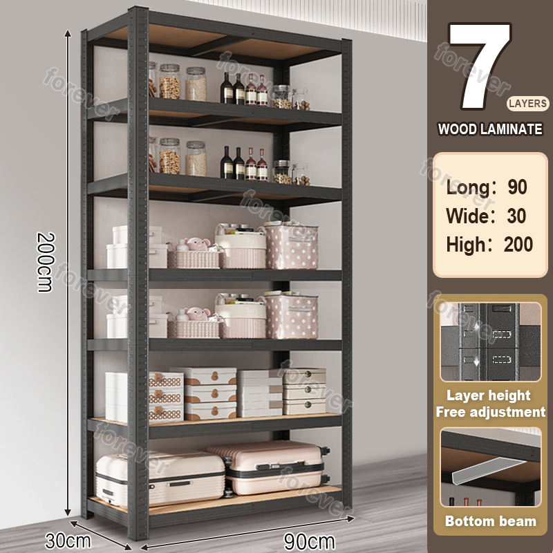 [24 Hours Shipped][Bearing 450KG]Steel Rack Shelves Metal Heavy Duty