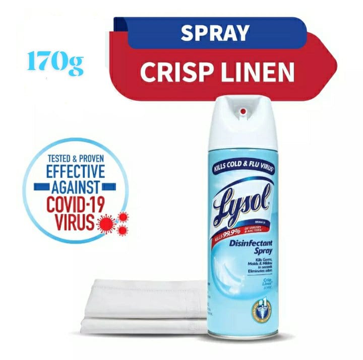 Lysol Disinfectant Spray Crisp Linen 170g Lazada PH