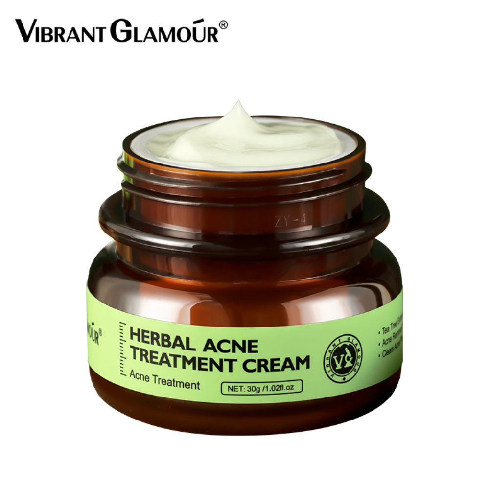 【COD/ready stock】 VIBRANT GLAMOUR Herbal Acne Treatment Cream Tea Tree