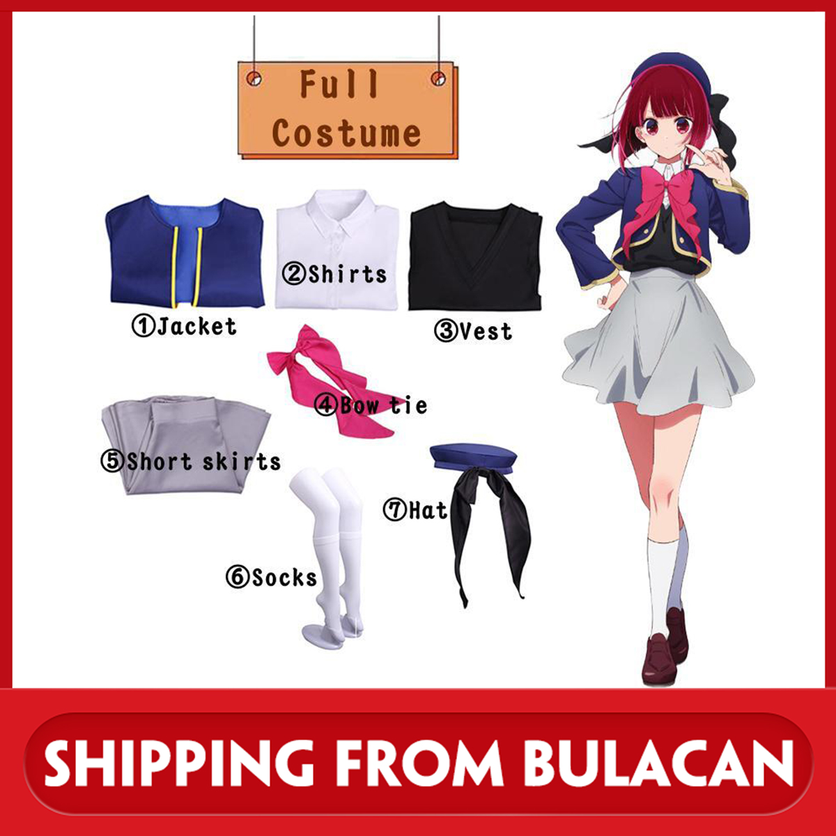 Onsen Musume Arima Fuuka Cosplay Costume coscarnival main image 0