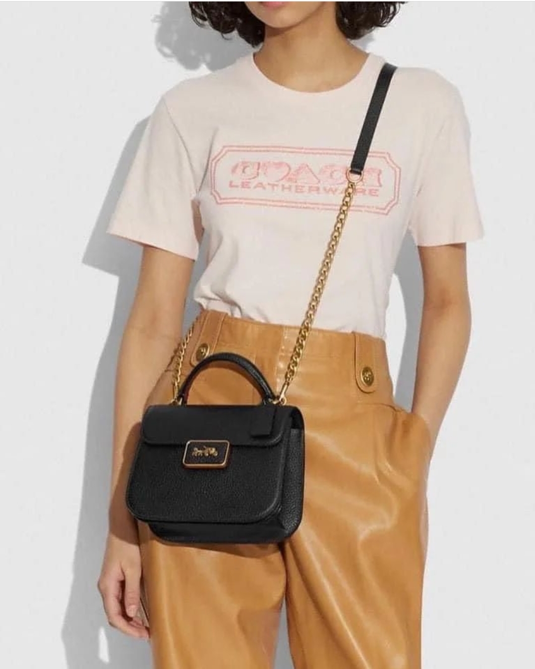 Coach Alie Ladies Top Handle Bag C4820 Black Lazada PH