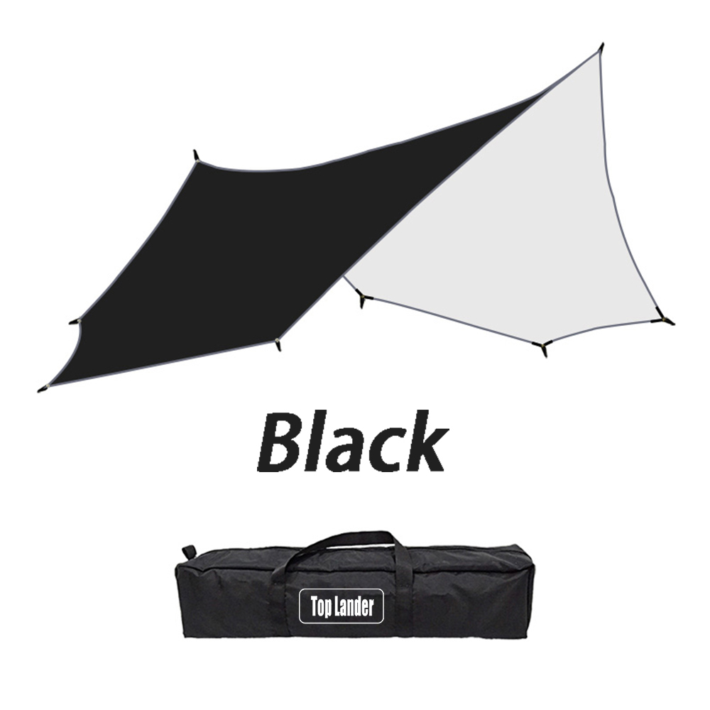Large Waterproof Camping Tarp 5.1x5.1m Octagon Tarapal Sunshade Silver