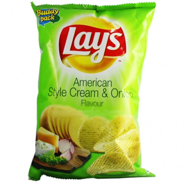 Lays American Style Cream & Onion flavour, 52 grams, India | Lazada PH