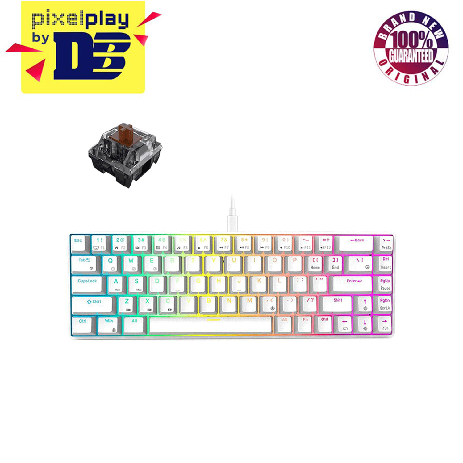 ROYAL KLUDGE G68PRO TriMode RGB 68 Keys Hot Swappable Mechanical