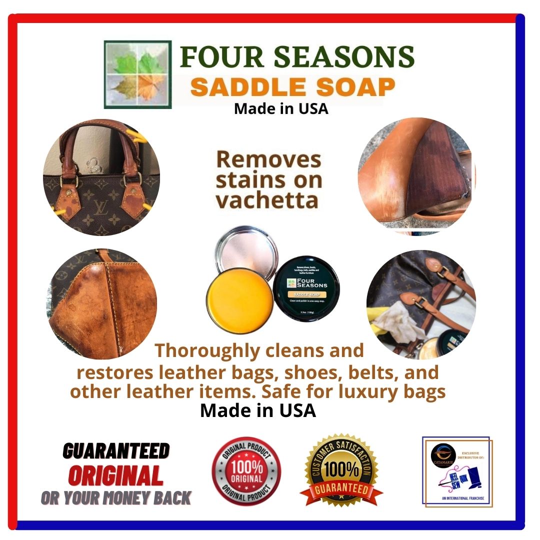 FOUR SEASONS SADDLE SOAP LEATHER CLEANER & POLISH for cleaning and